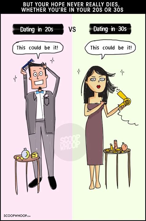 difference between dating in 20s and 30s